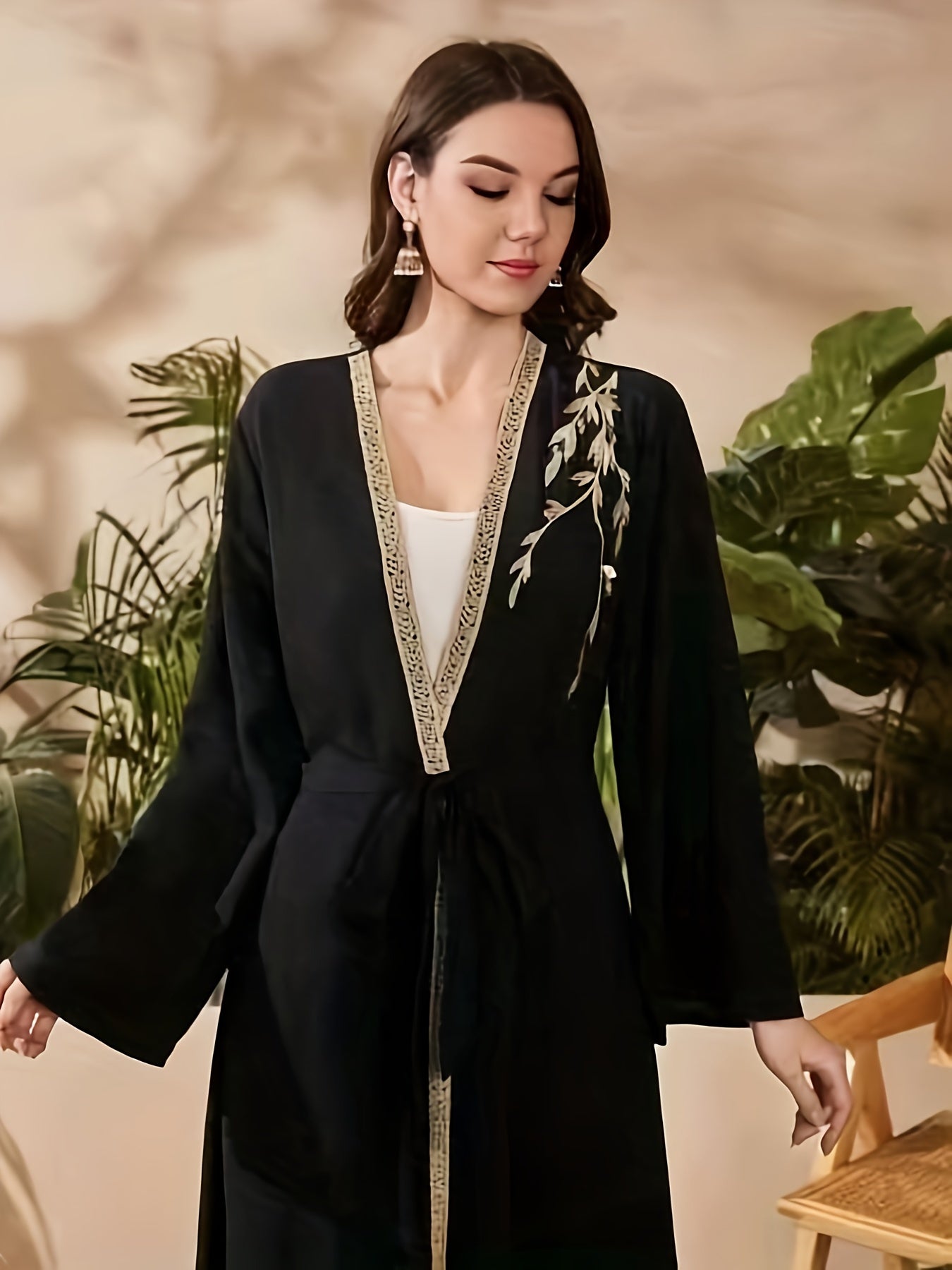 Dael - Elegante Maxi Abaya Kimono