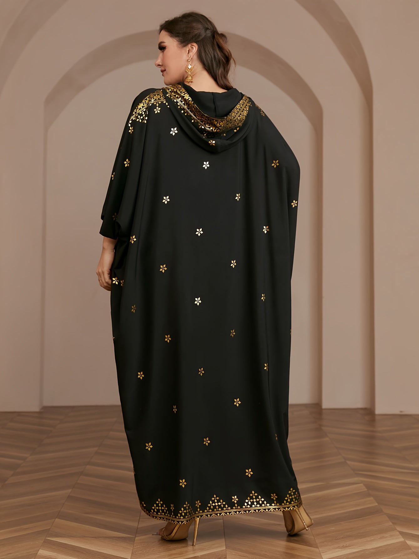 Fatima - Elegante Abaya met Bloemenprint