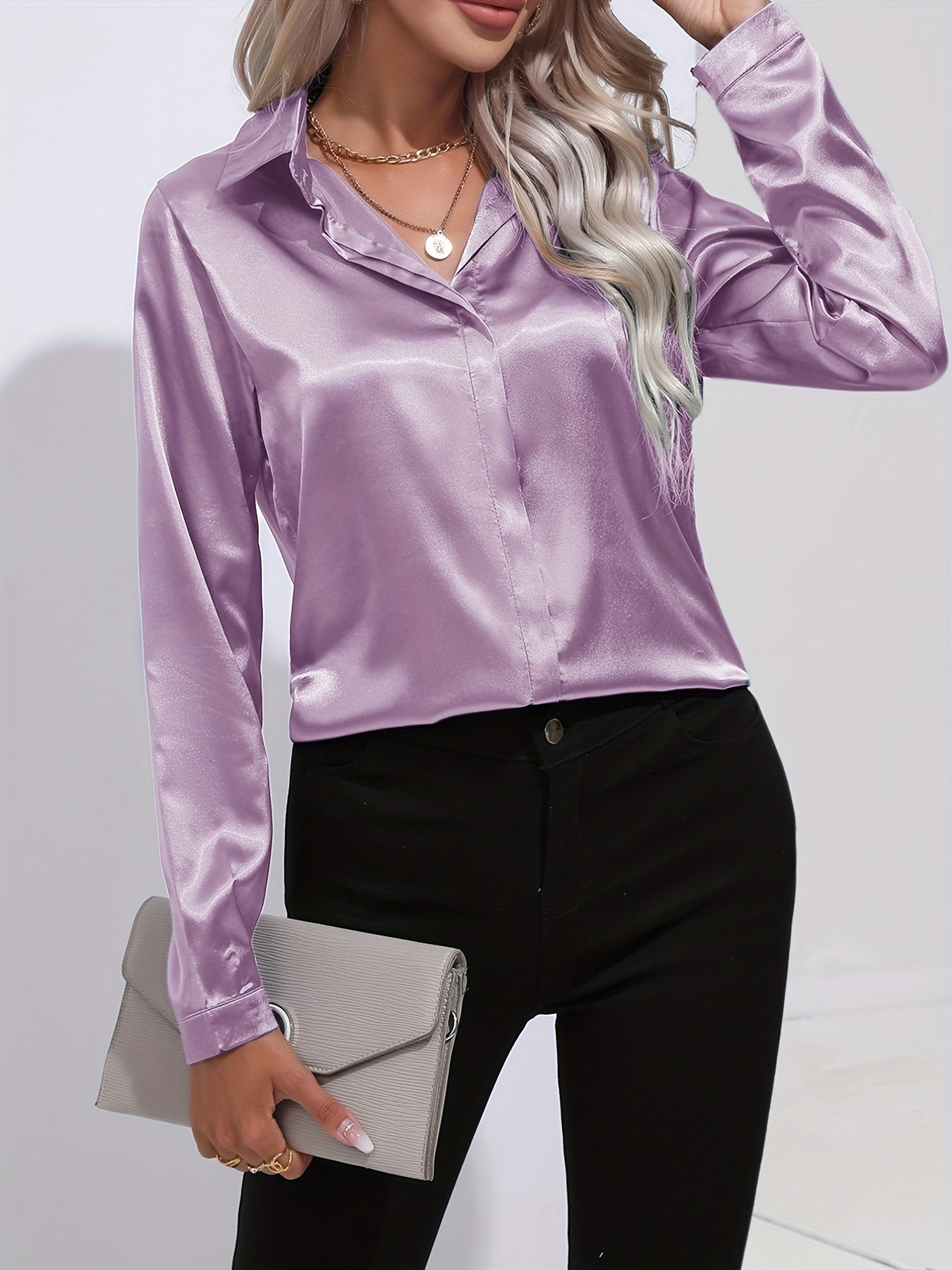 Sophie - Elegante Satijnen Blouse