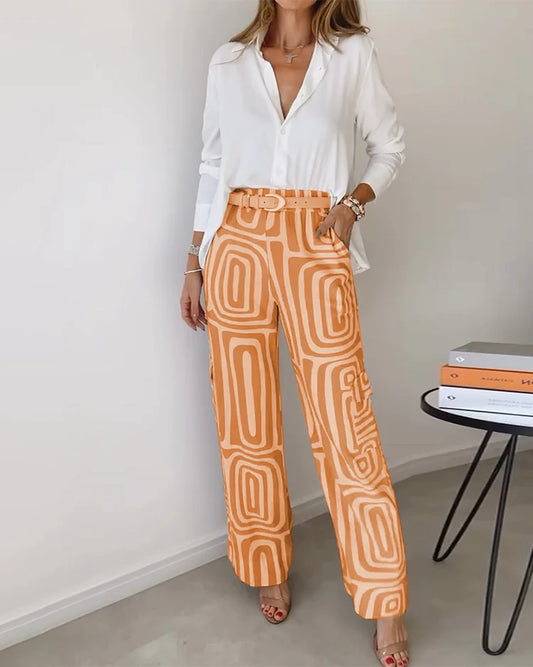 Julia - Oranje Pantalon