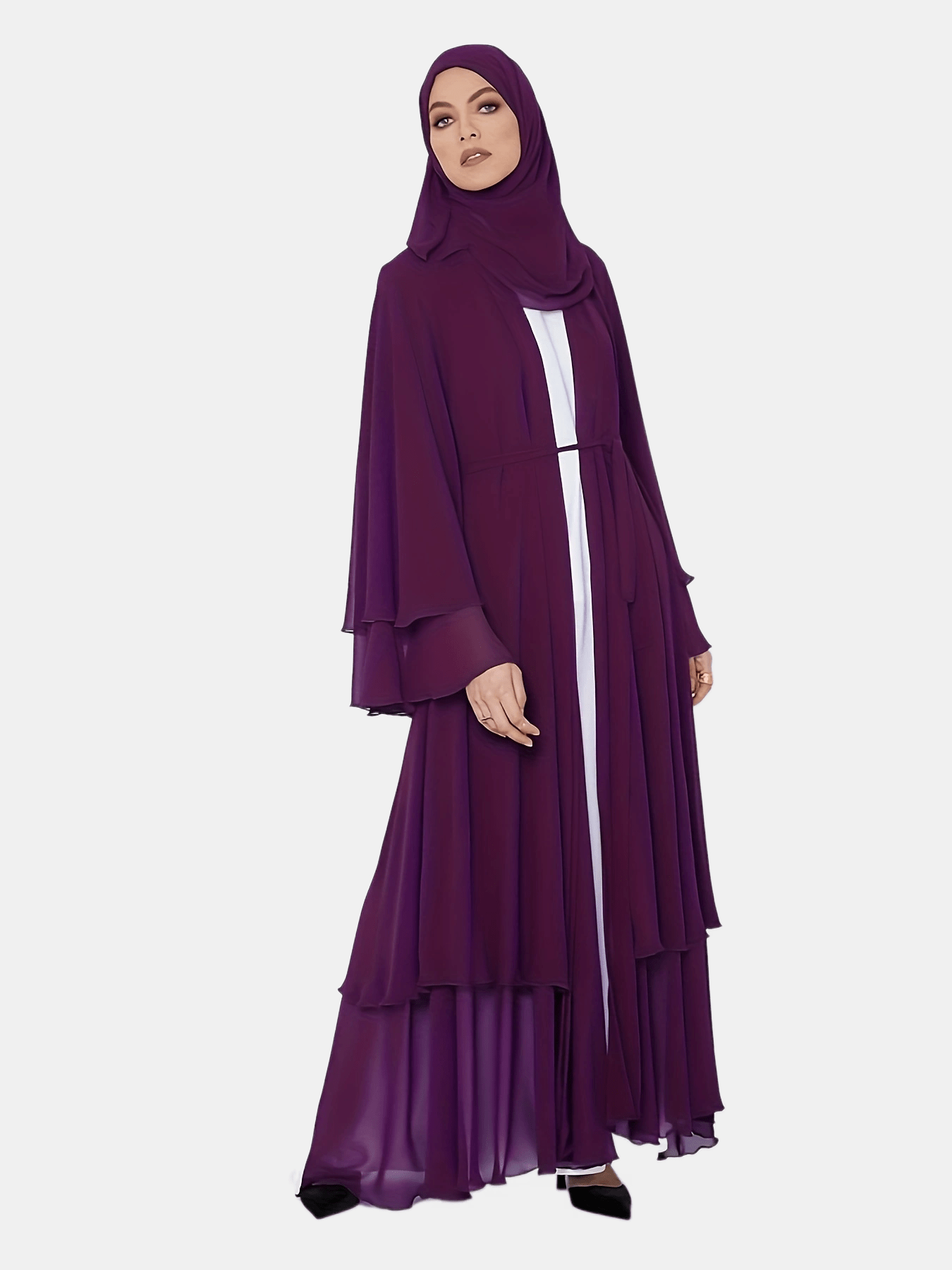 Adria - Sierlijke Abaya Maxi Jurk