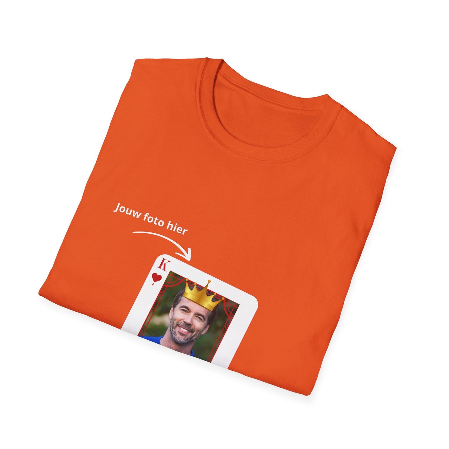 David - Oranje King of Hearts T-shirt