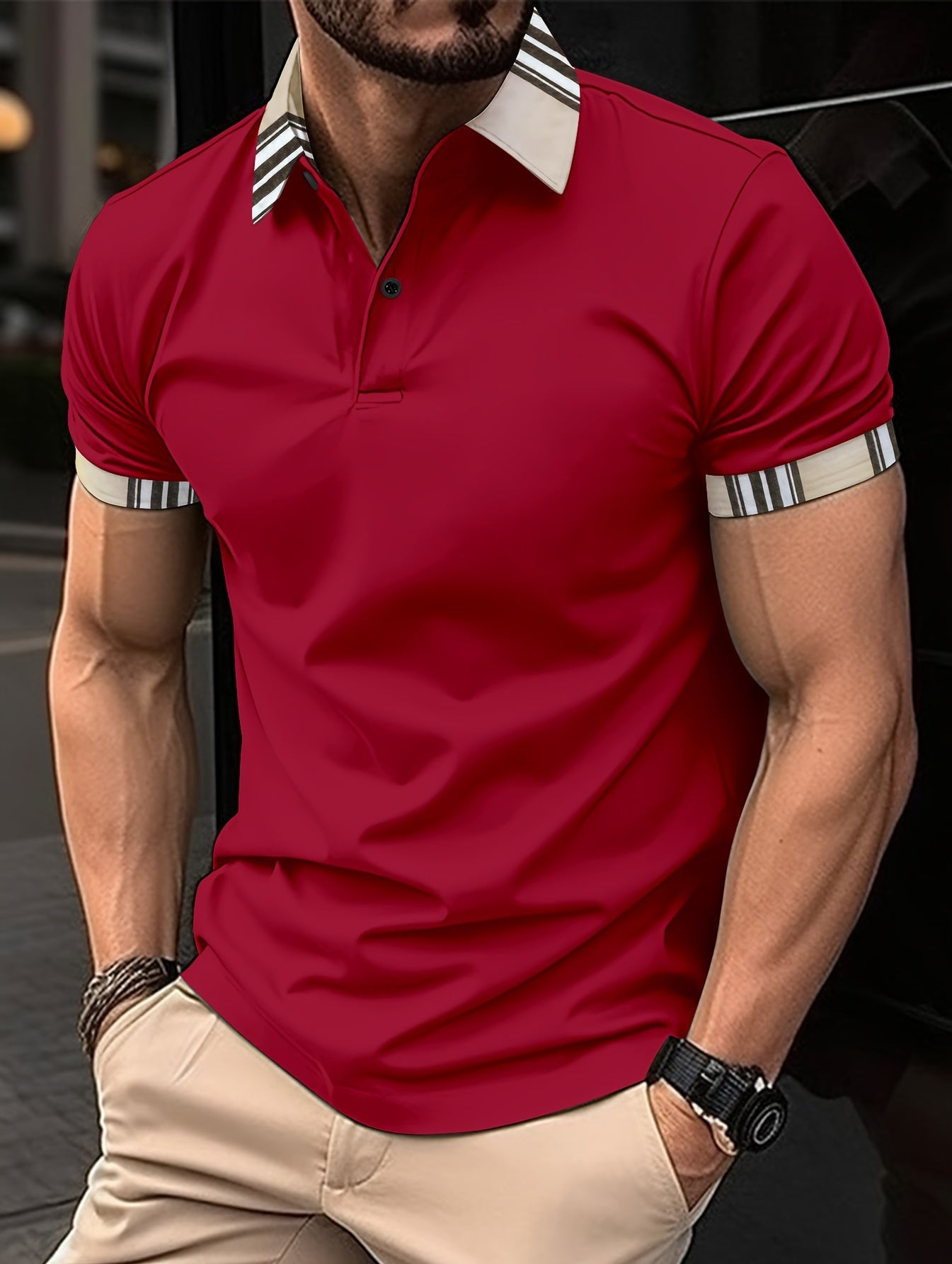 Tom - Retro Gestreept Poloshirt