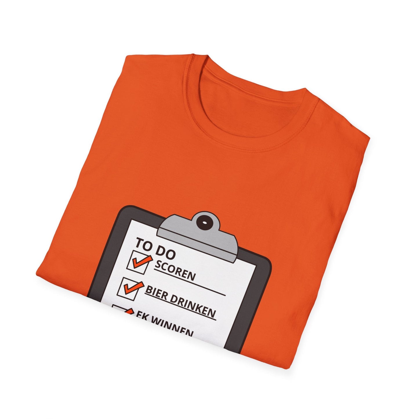 Tom - Oranje To-Do T-shirt