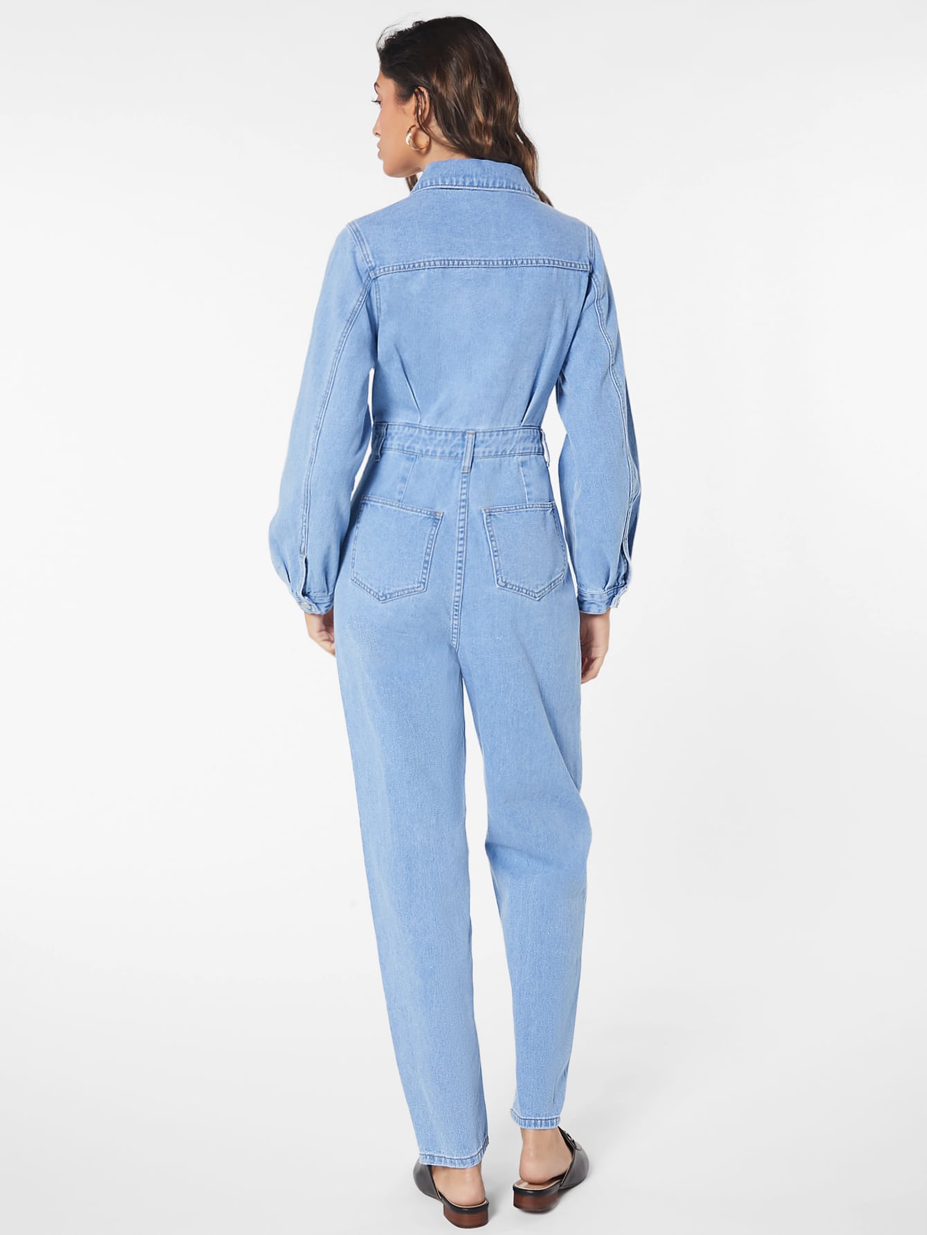 Mila - Blauw Denim Jumpsuit