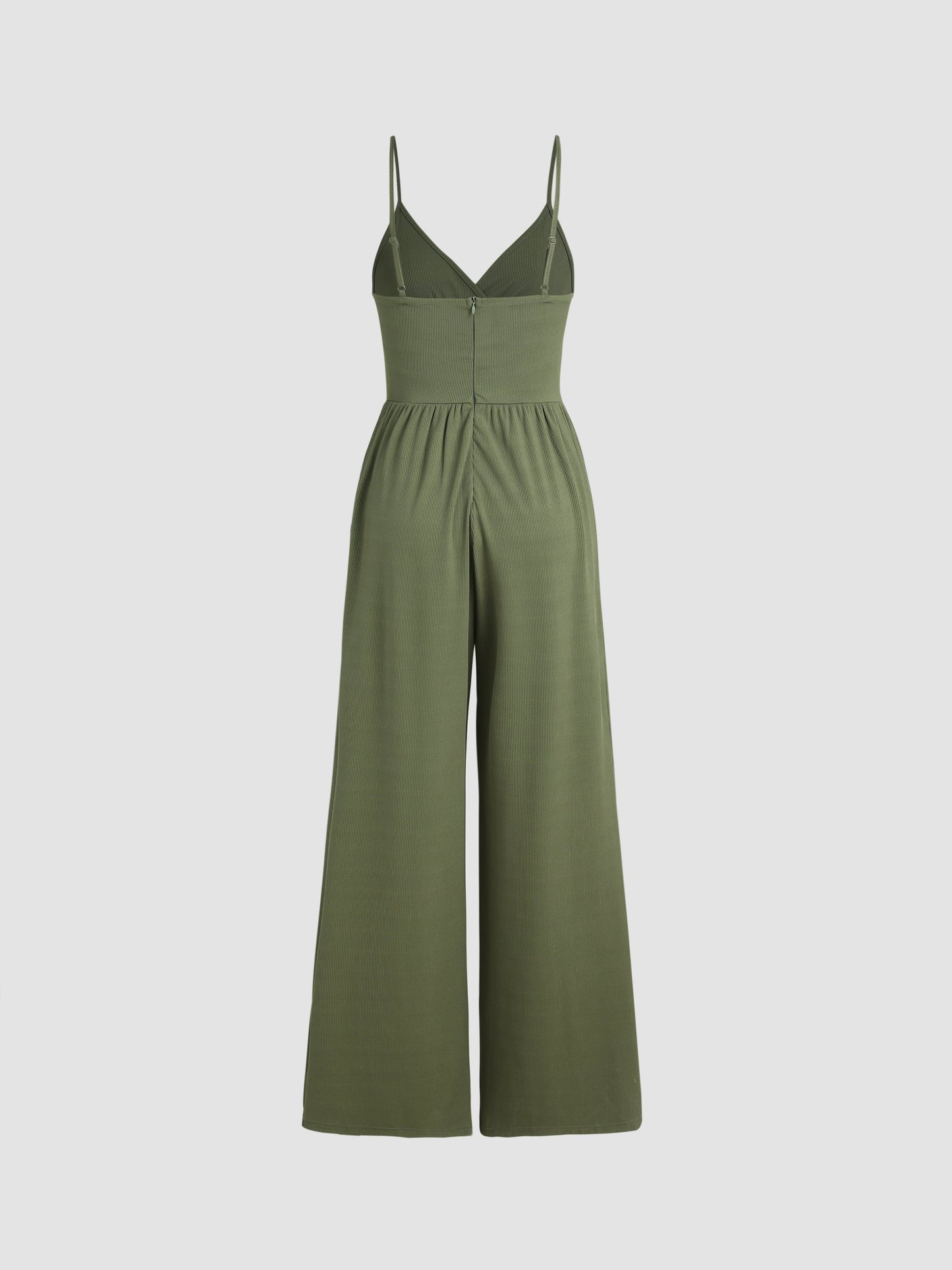 Anila - Jumpsuit met V-hals en Wijde Pijpen