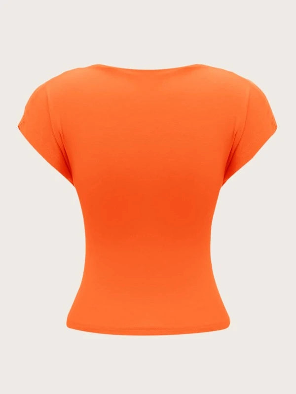 Zoey - Neon Oranje Top