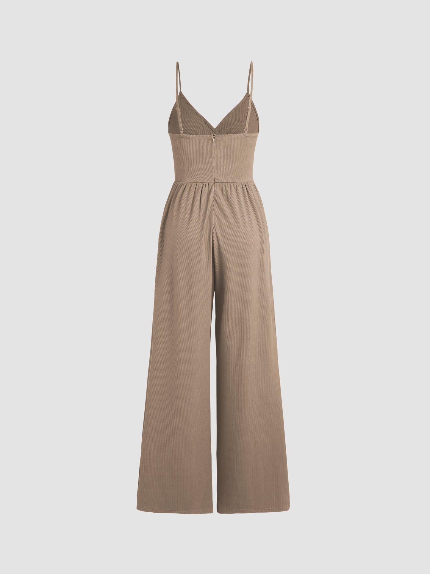 Anila - Jumpsuit met V-hals en Wijde Pijpen