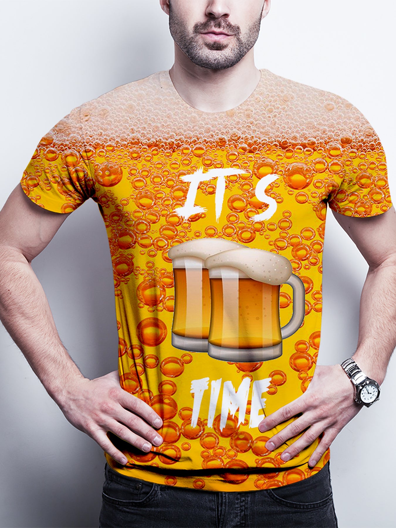 Finn - Grappig Beer Time T-shirt