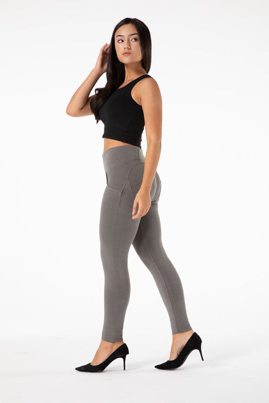 Grace - Hoge Taille Grijze Legging