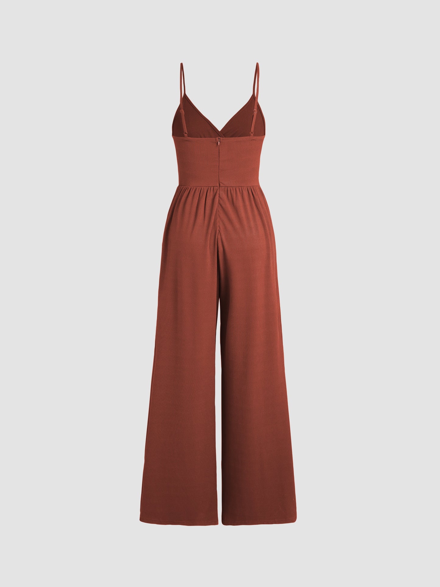 Anila - Jumpsuit met V-hals en Wijde Pijpen