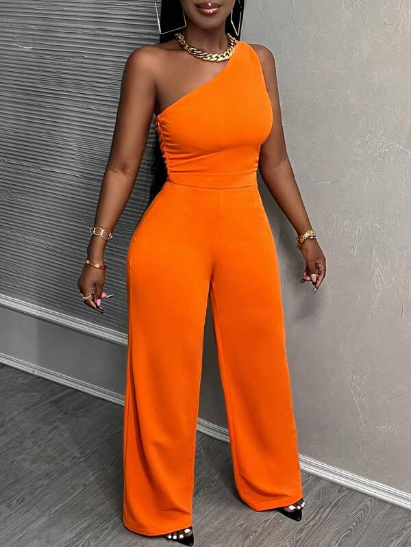 Lara - Oranje Elegante Jumpsuit