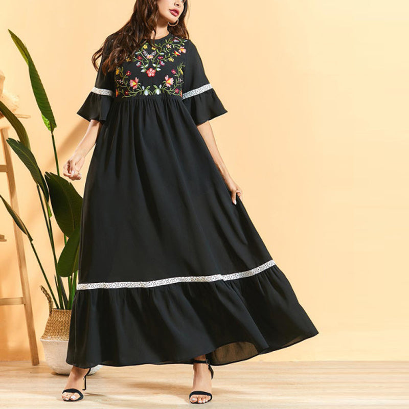 Bibi - Elegante Bloemen Abaya