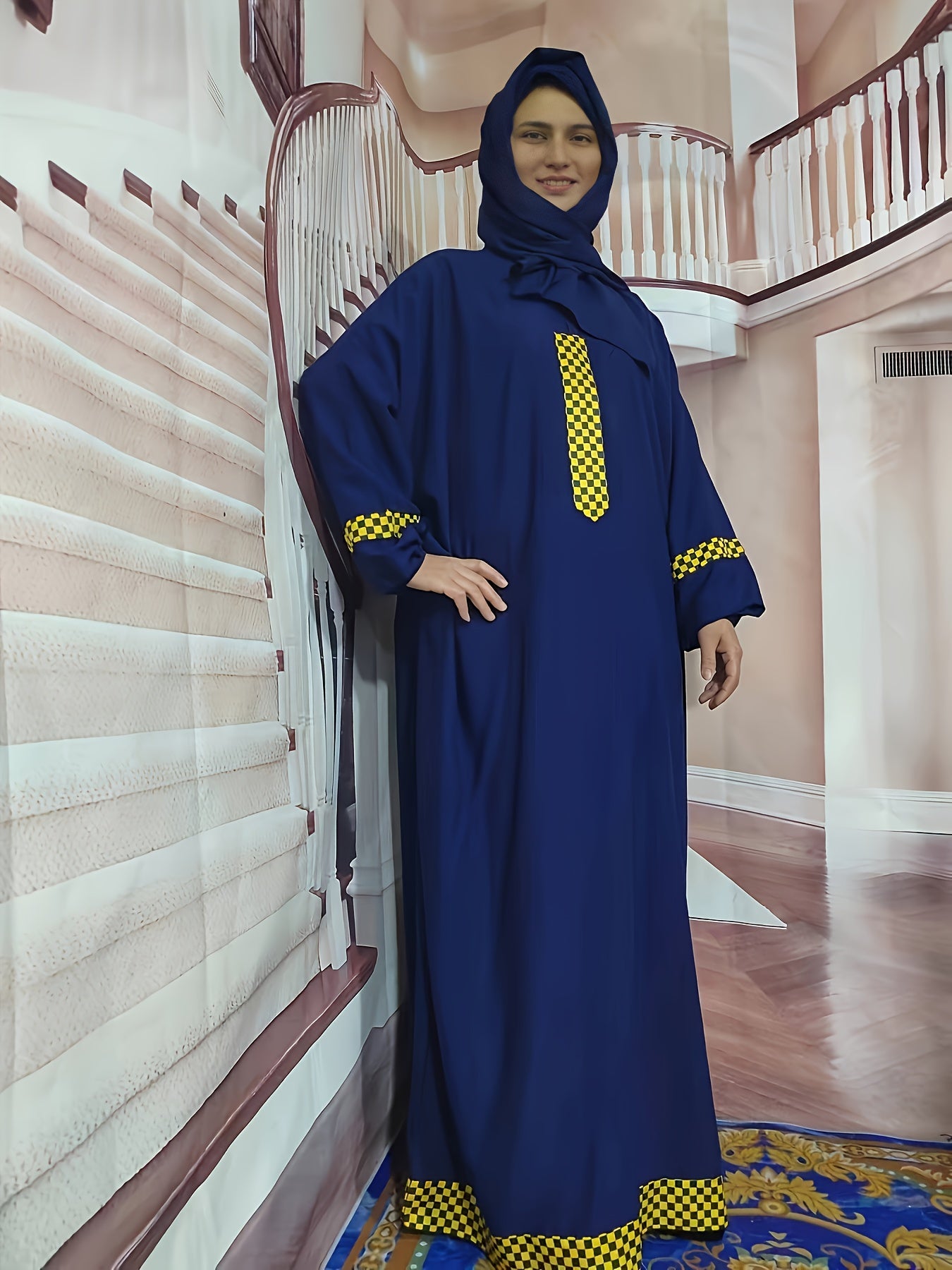 Sophie - Elegante Maxi Abaya met Ruitjes