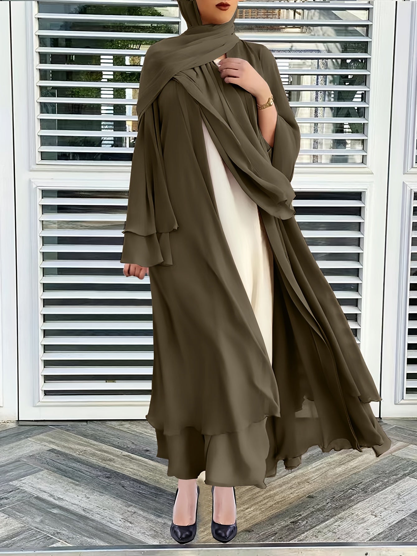 Sofia - Elegante Open-Front Abaya