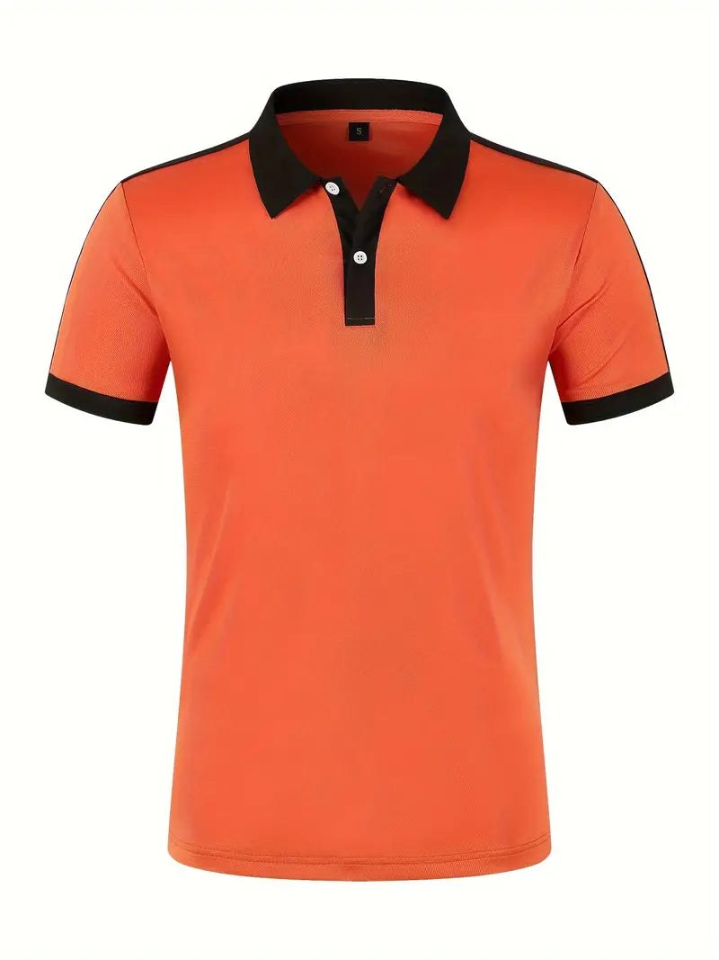 Lucas - Oranje Casual Sportshirt