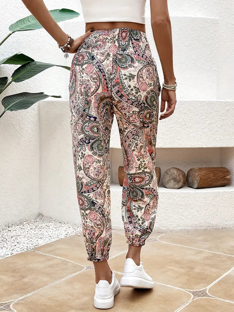 Leona - Boho Broek met Etnische Print