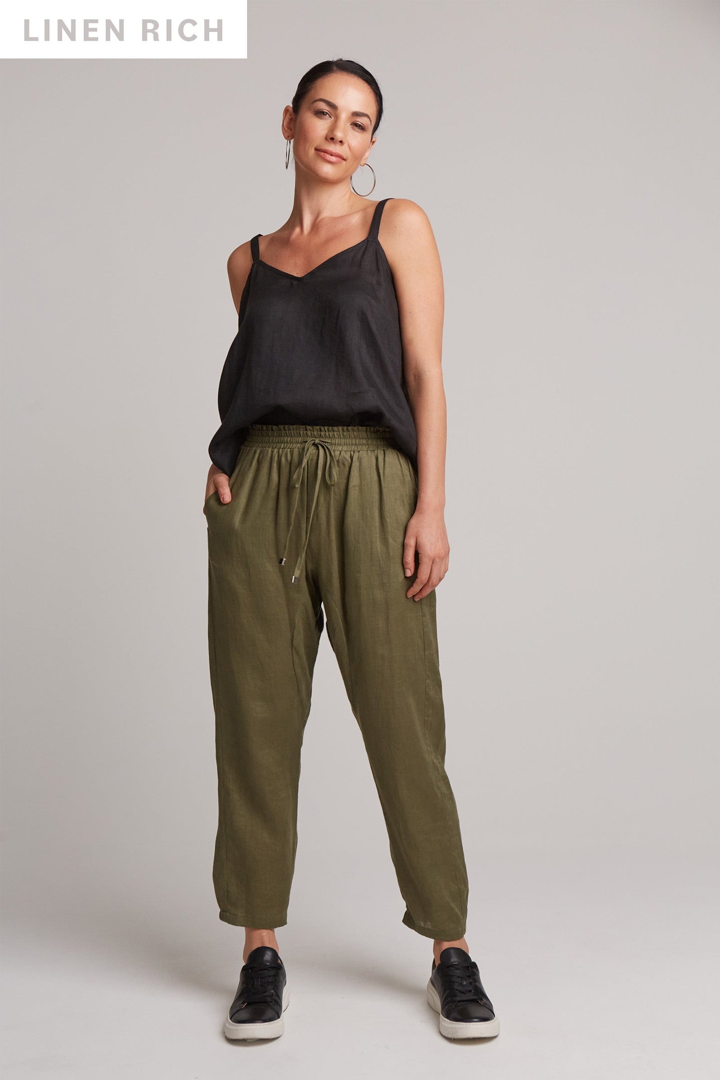 Aria - Comfortabele Relaxbroek in Khaki