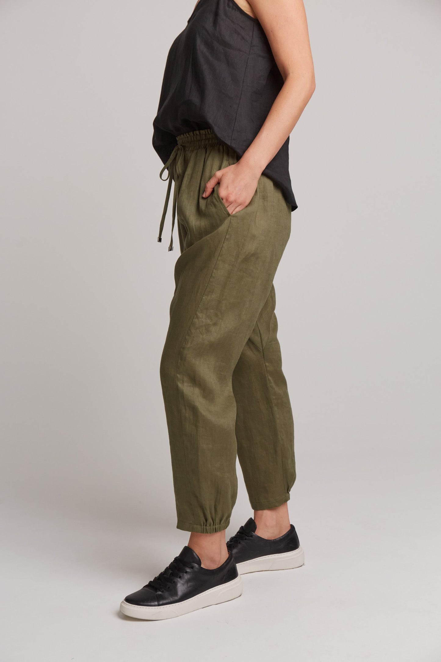 Aria - Comfortabele Relaxbroek in Khaki