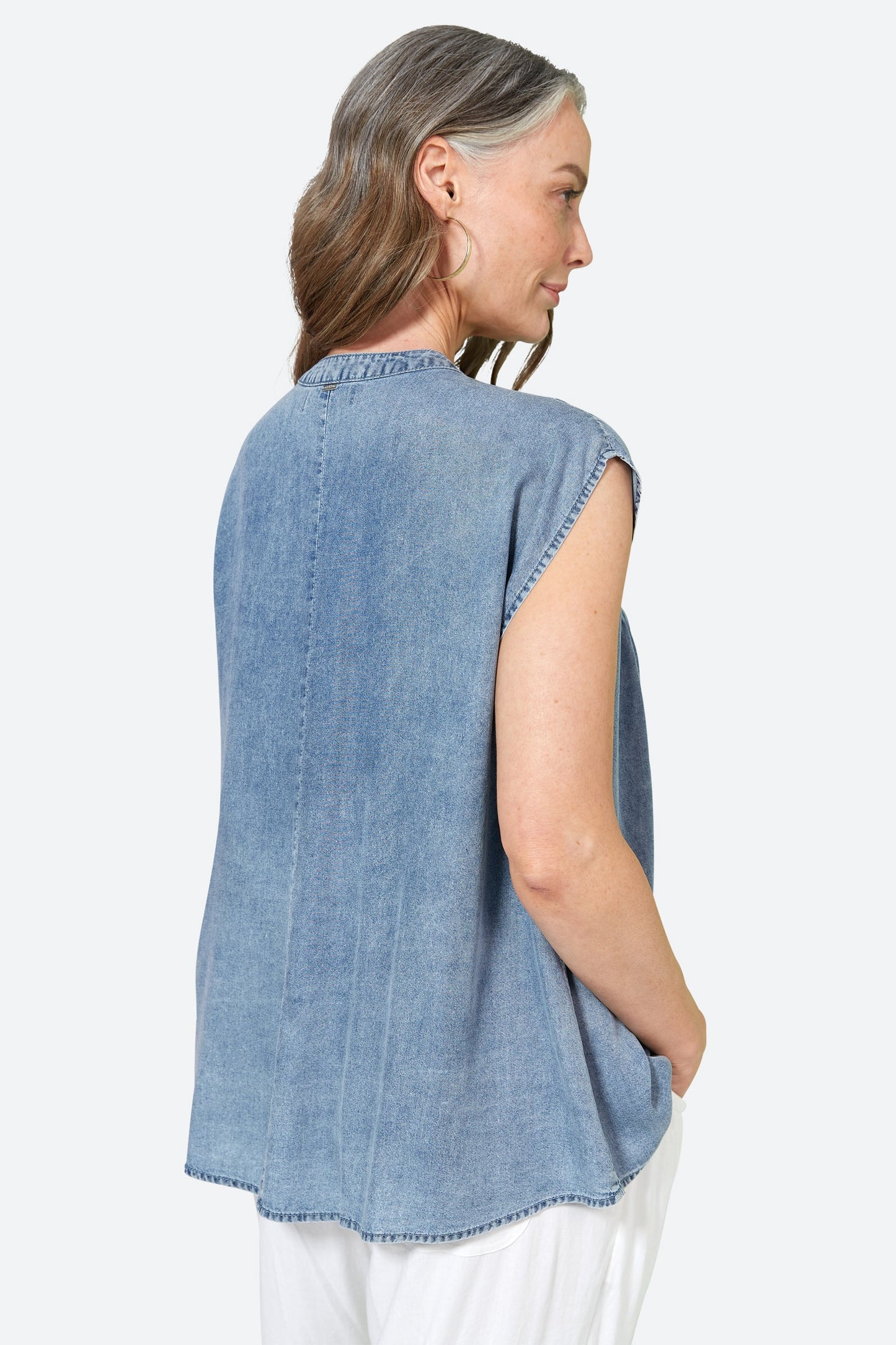 Amelia - Denim Top