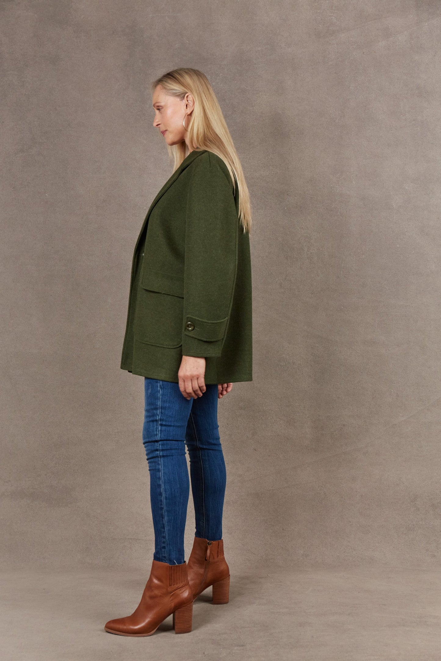 Ella - Stijlvolle Olijfgroene Blazer