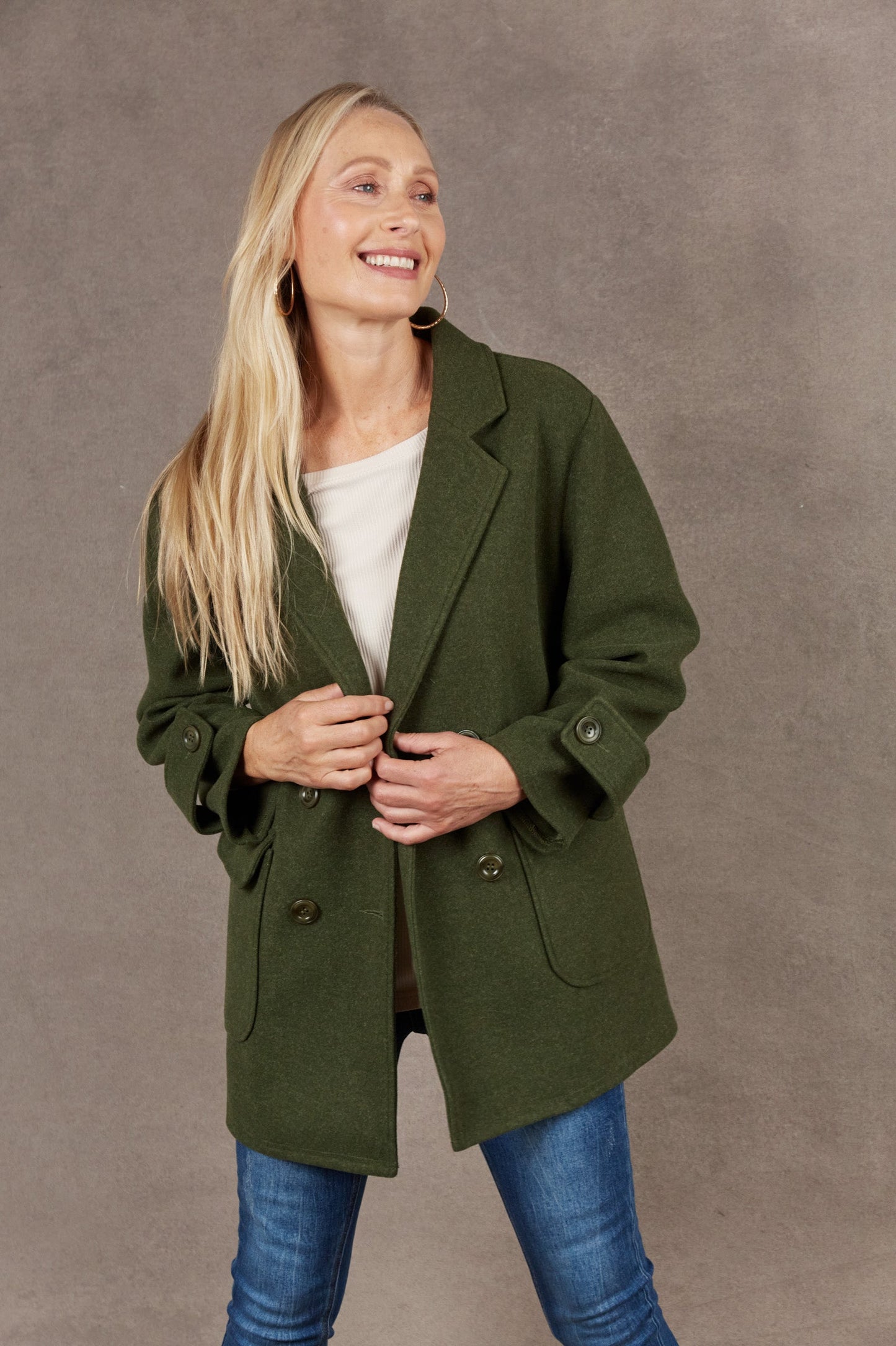 Ella - Stijlvolle Olijfgroene Blazer