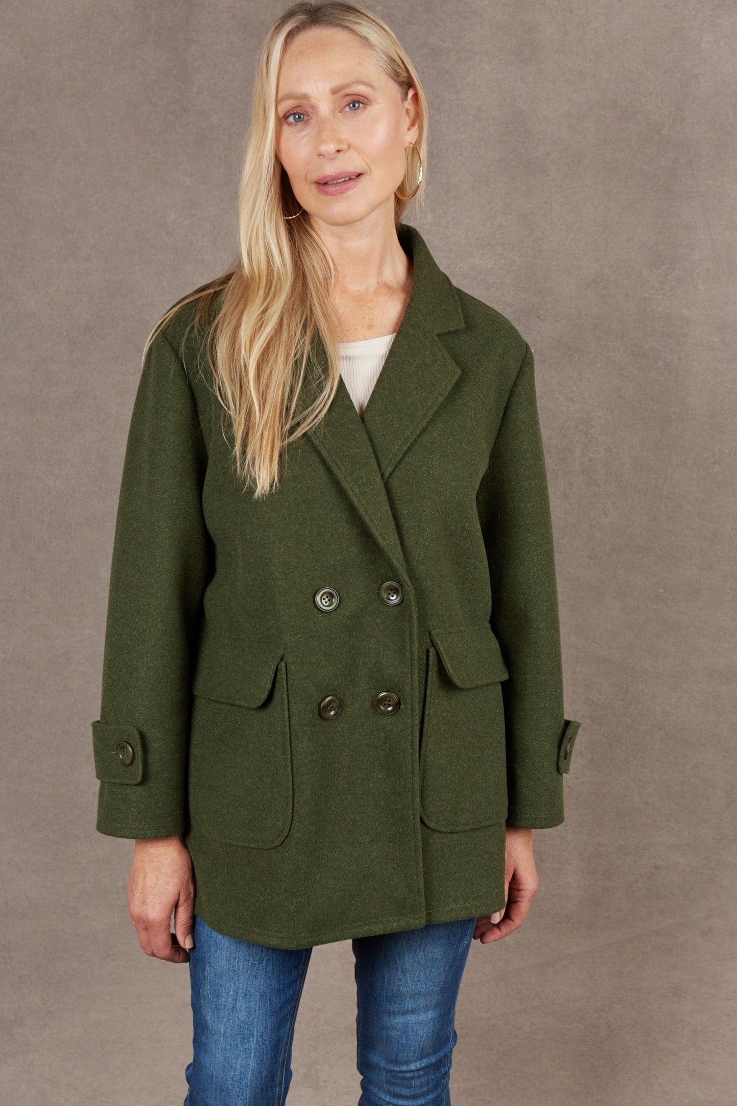 Ella - Stijlvolle Olijfgroene Blazer