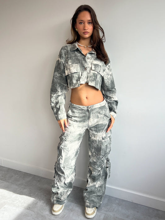 Mia - Camo Comfort Cargo Set