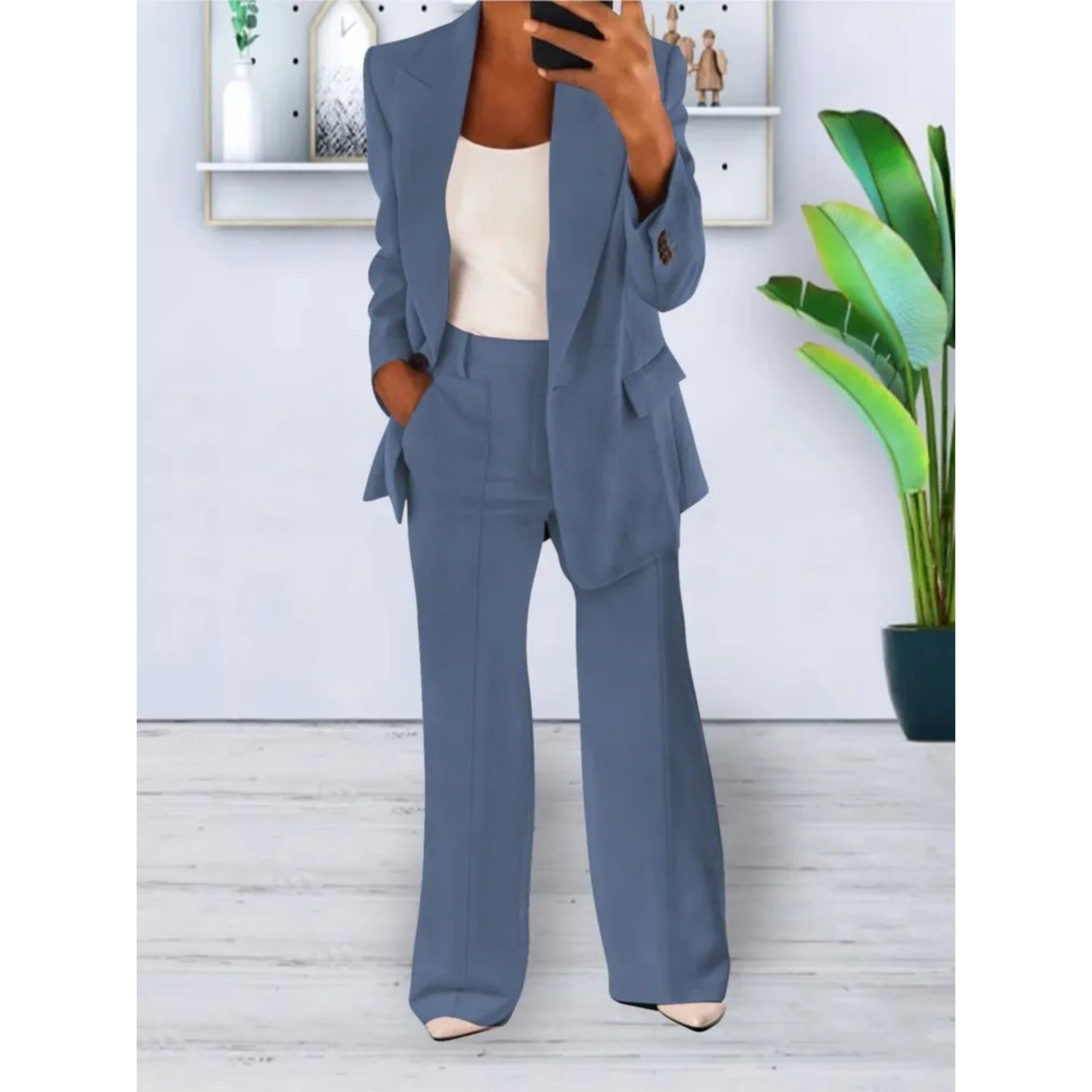 Eva - Casual Chic Blazer en Broek Set