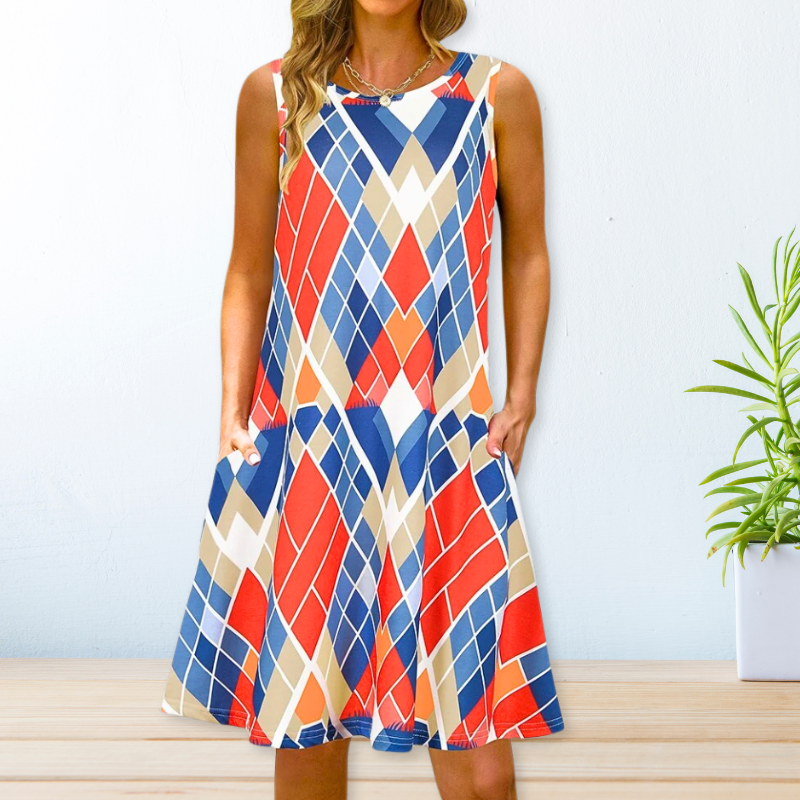 Eva - Zomers Print Jurk