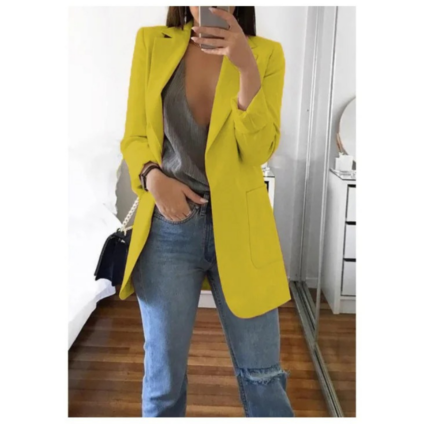 Annemie - Stijlvolle Lange Blazer