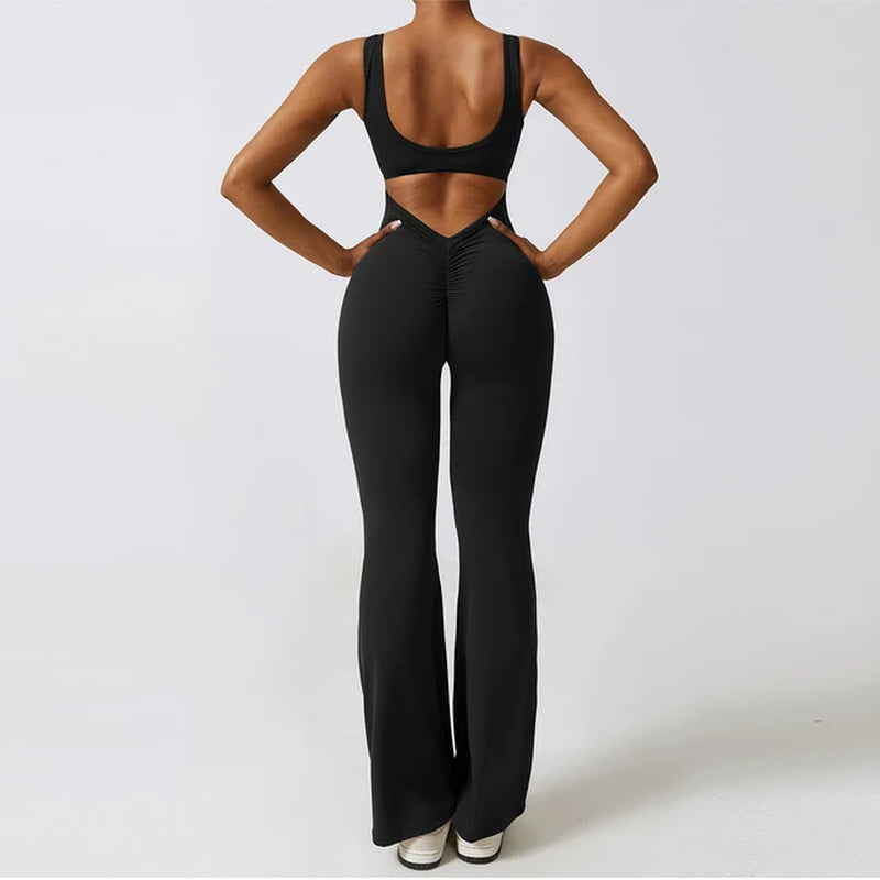 Eva - Flared Mouwloze Jumpsuit