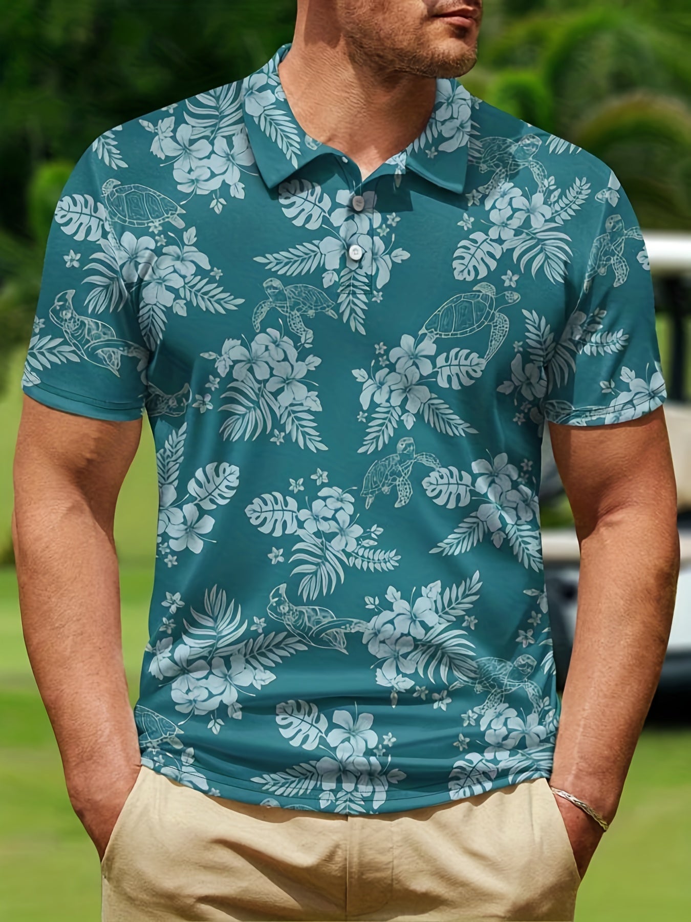 Max - Tropische Bloemen Polo