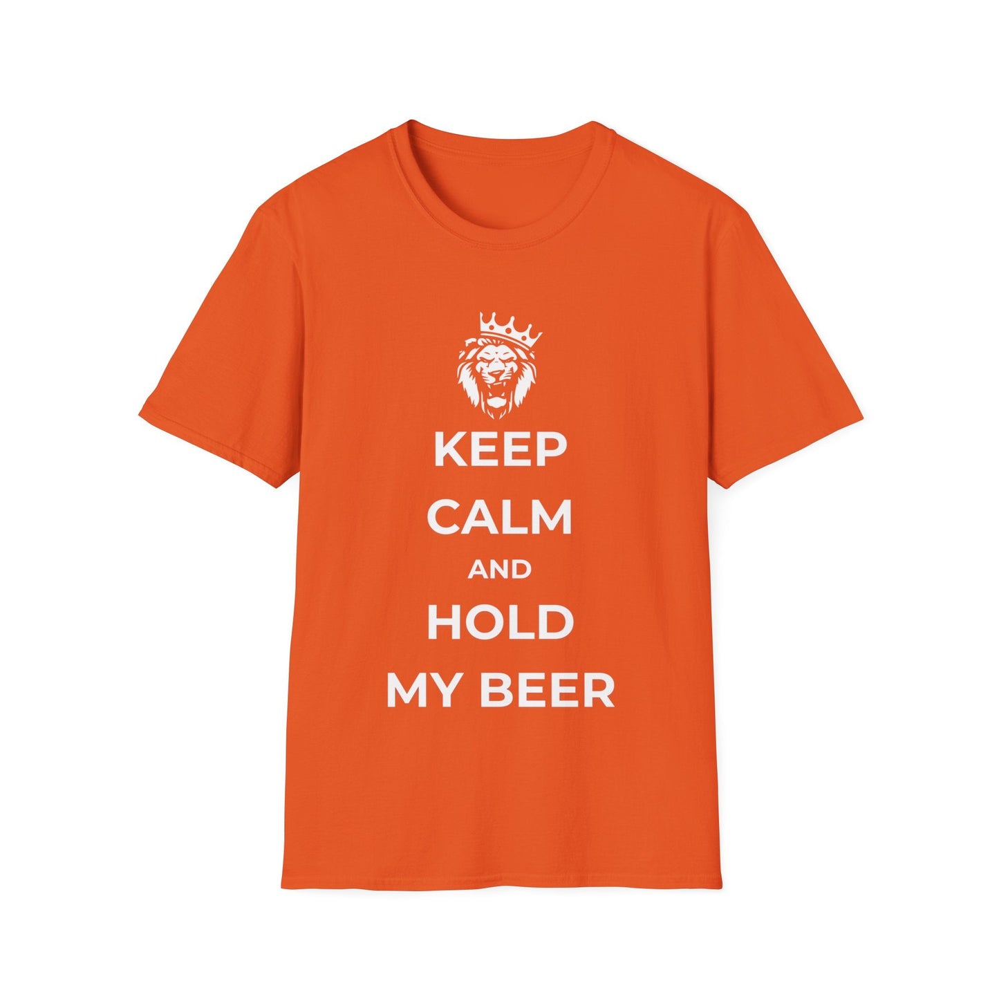 Lucas - Oranje 'Keep Calm and Hold My Beer' T-shirt