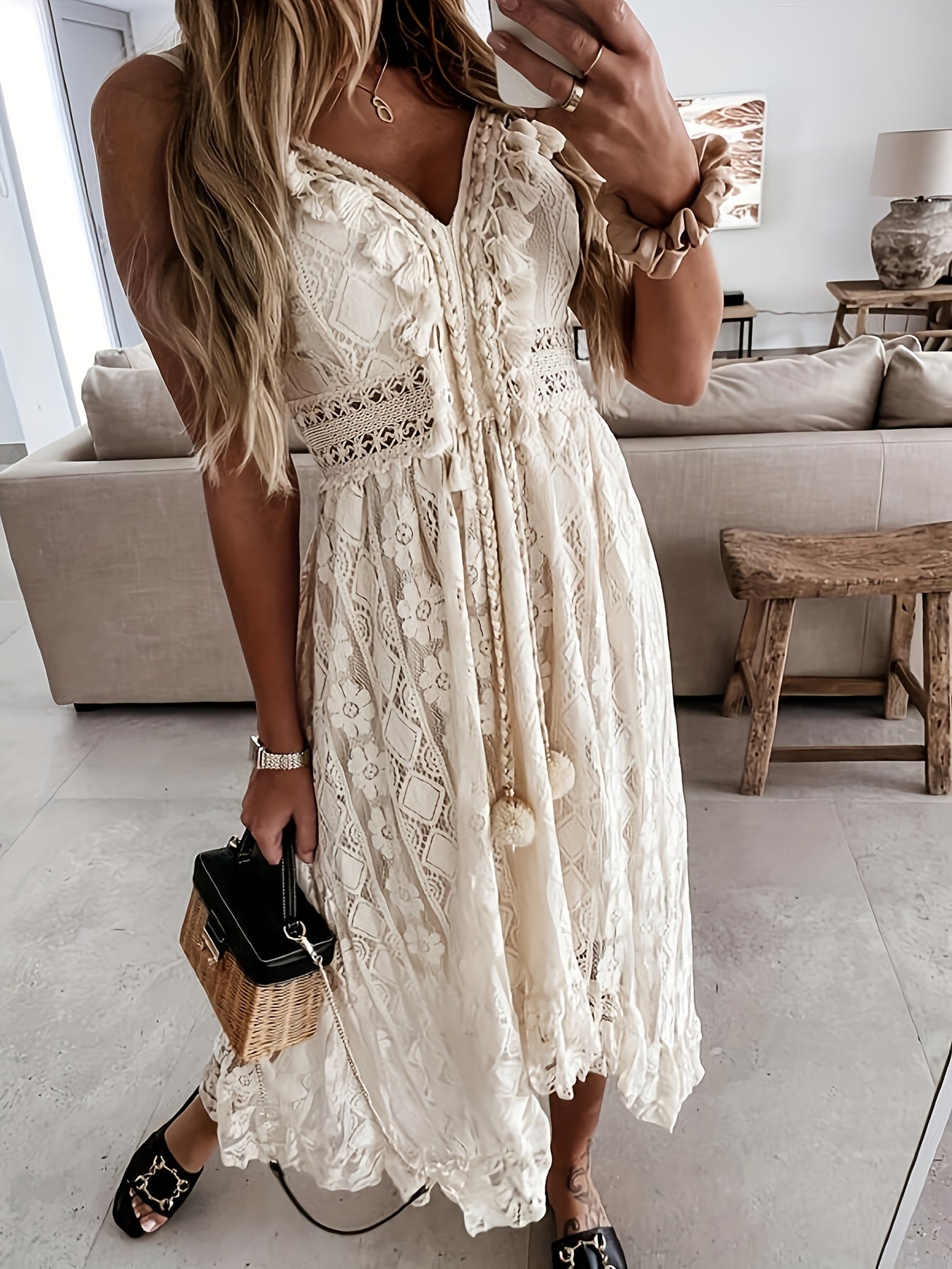 Anika - Boho Strand Maxi Jurk