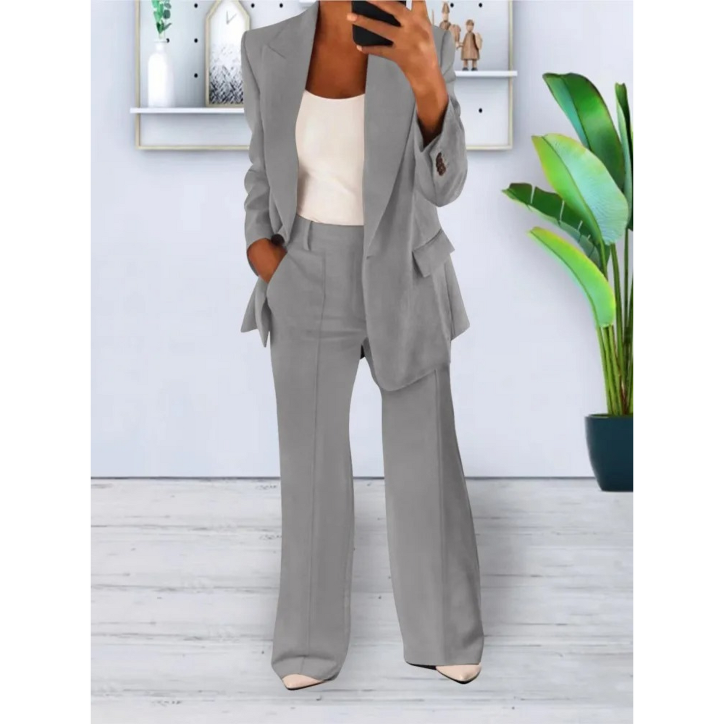 Eva - Casual Chic Blazer en Broek Set