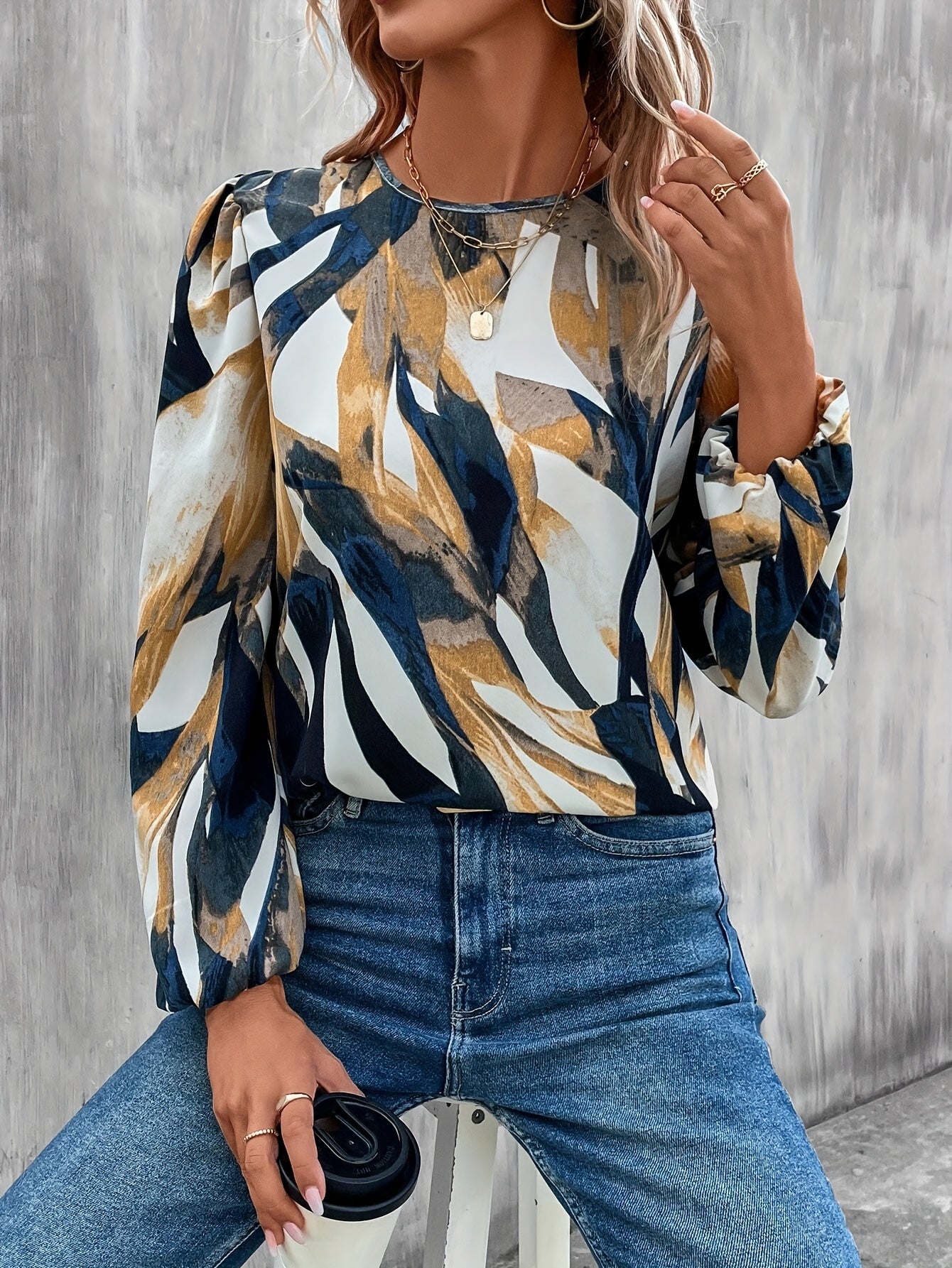 Naomi - Blouse met Bloemenprint