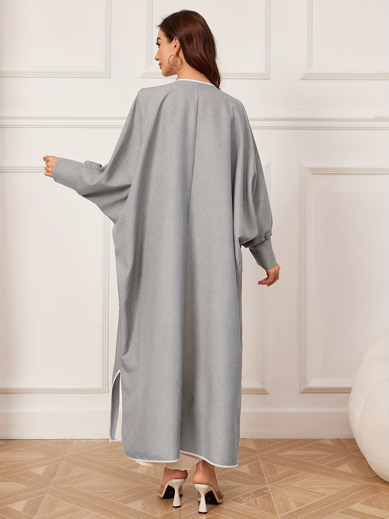 Nora - Elegante Open Voorzijde Kaftan