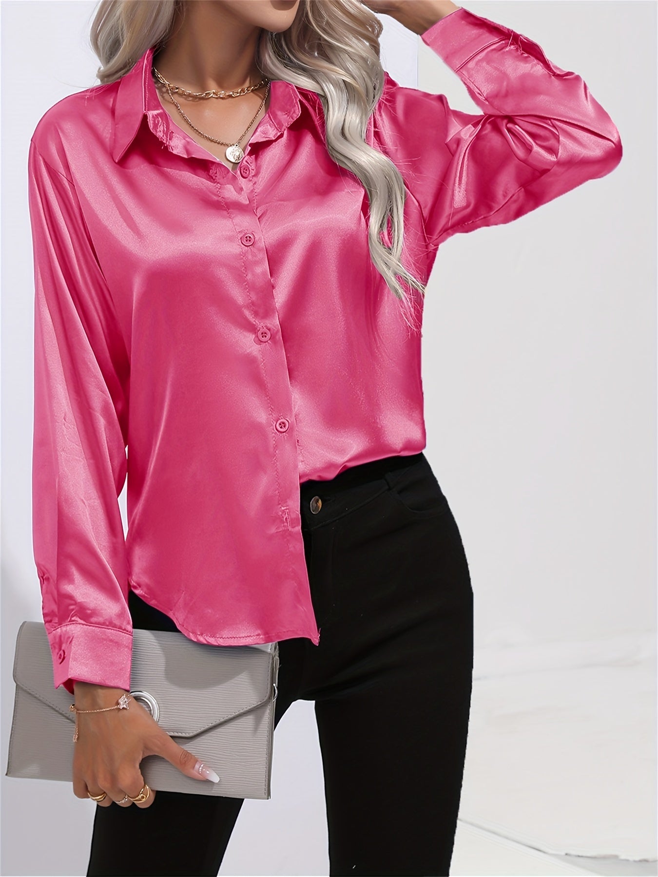 Arabella - Elegant Blouse met Subtiele Glans