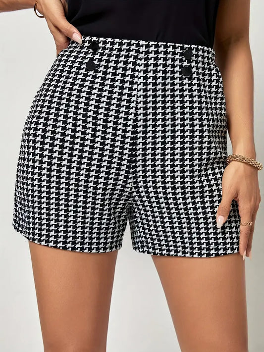 Sophie - Trendy Geruite Shorts