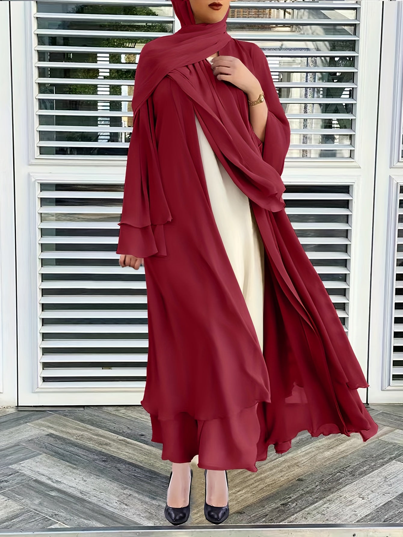 Sofia - Elegante Open-Front Abaya