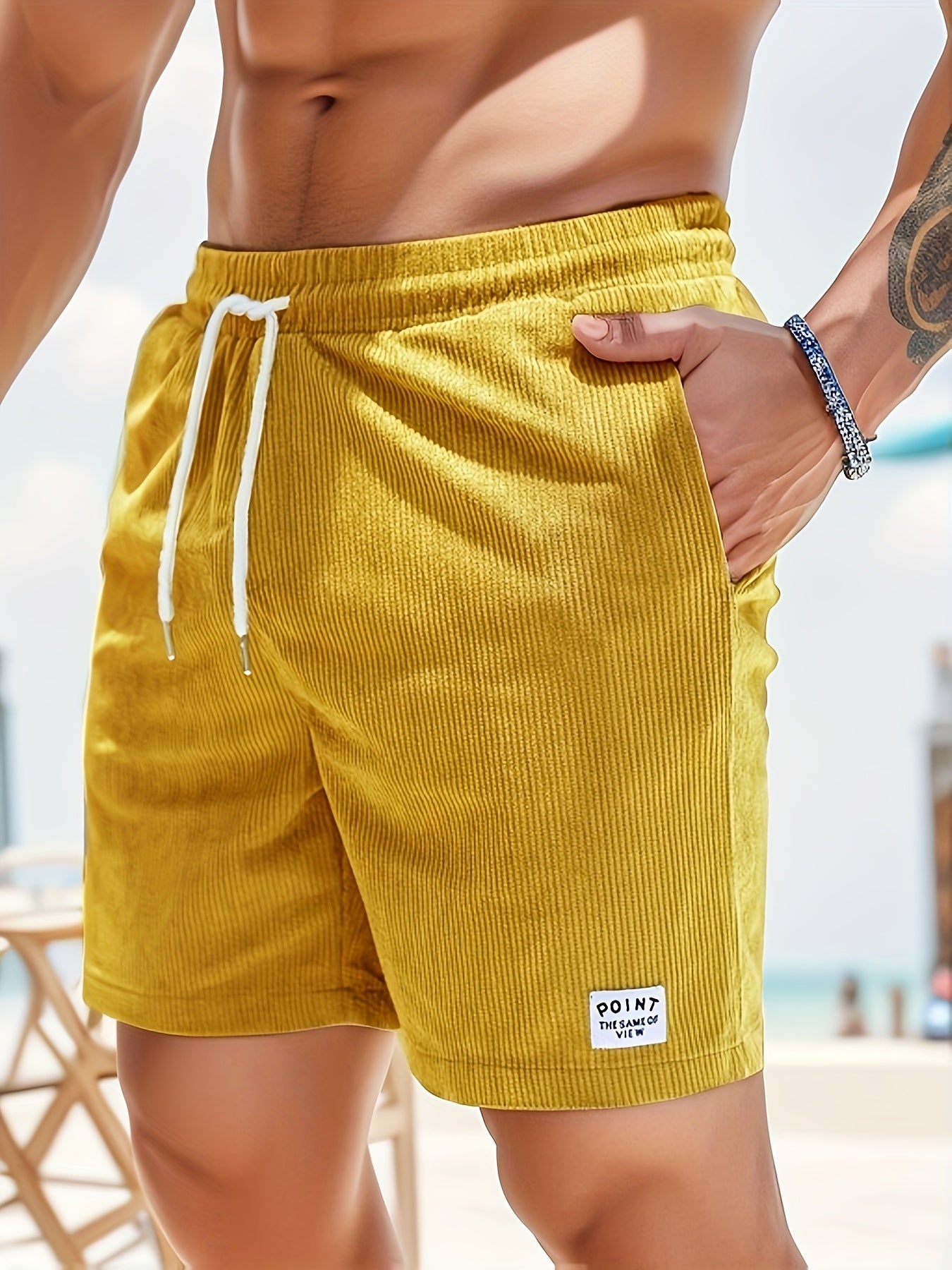 Bram - Zomerse Corduroy Short met Trekkoord