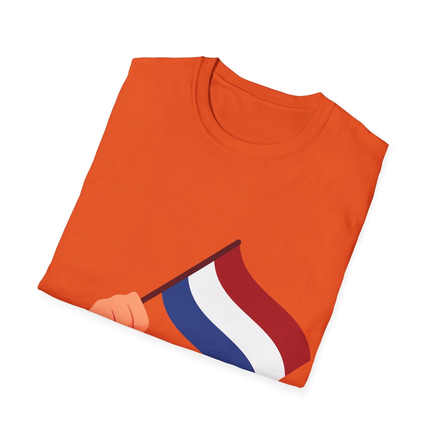 Lucas - Oranje Hand met Nederlandse Vlag T-shirt