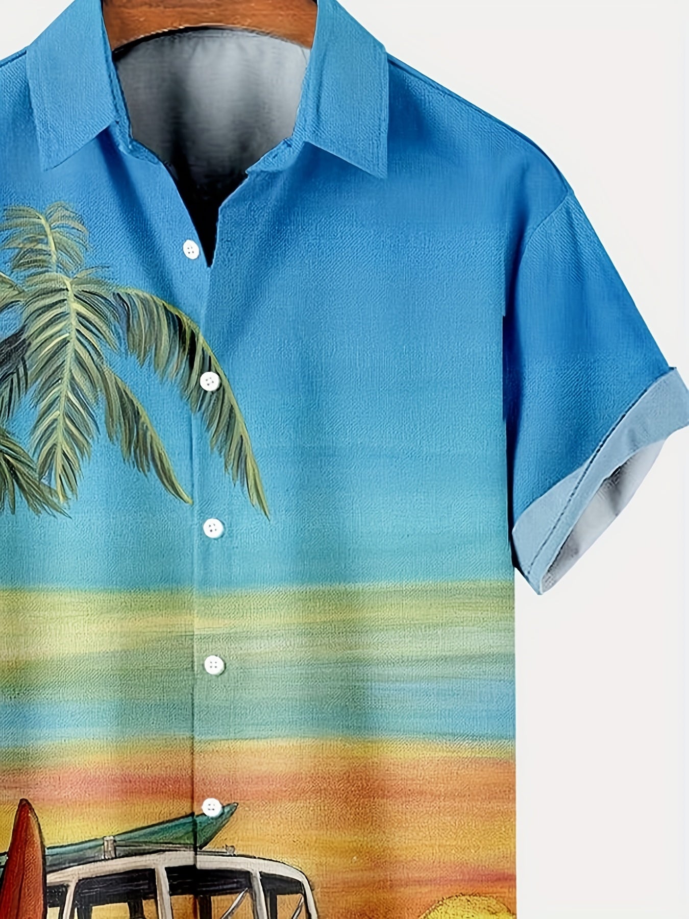 Lucas - Kokospalm Print Zomer Shirt