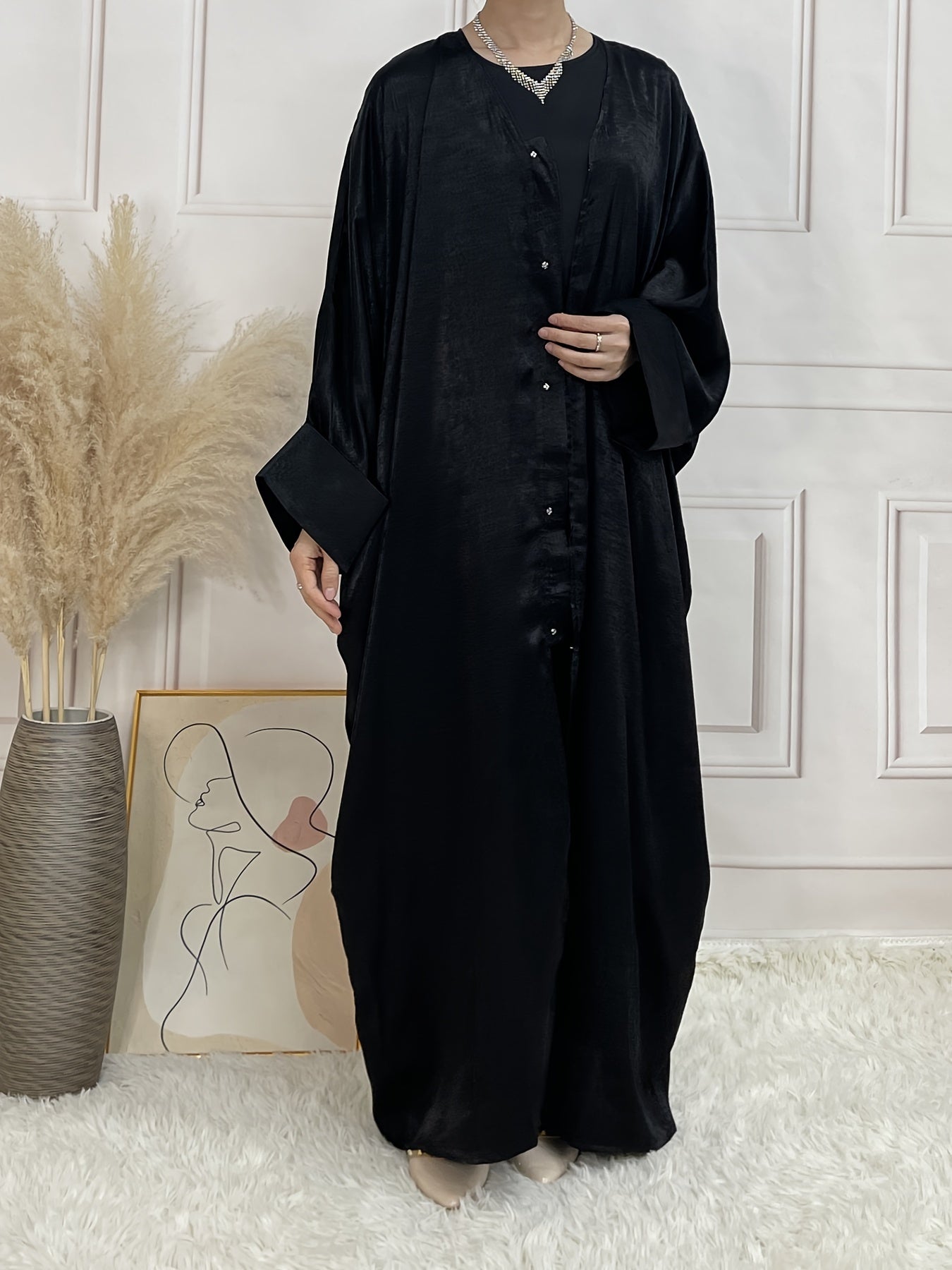 Nadia - Elegante Satijnen Kaftan