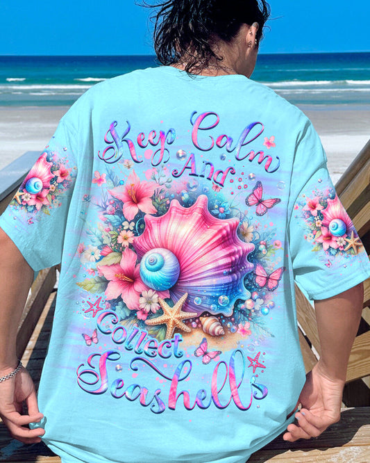 Maya - T-shirt met opdruk Keep Calm and Collect Seashells