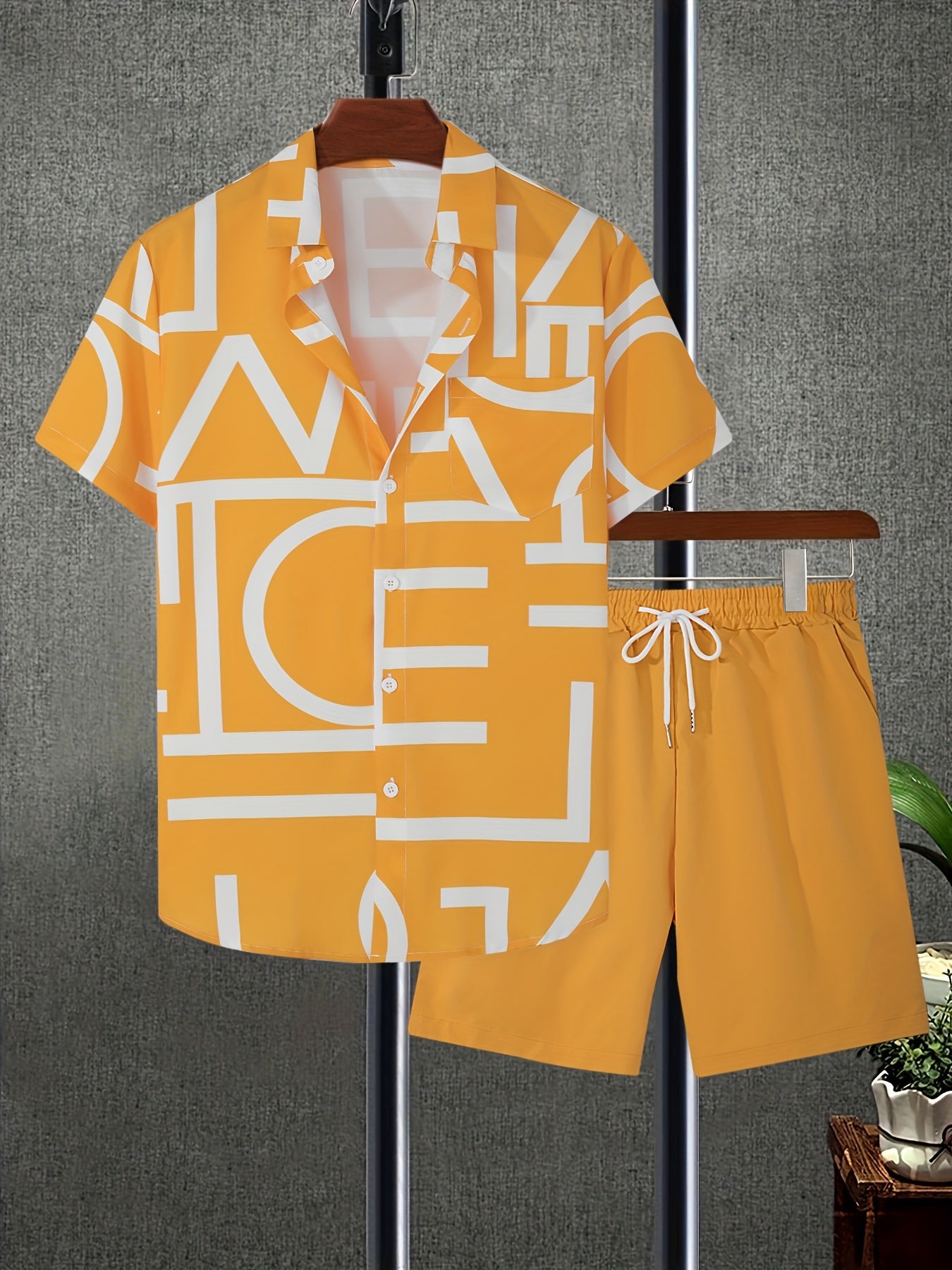 Max - Zomers Letterprint Shirt en Shorts Set