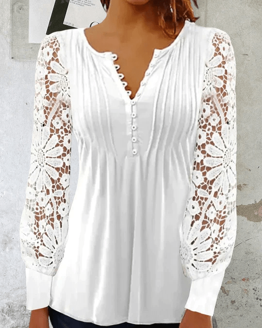 Adria - Elegante Blouse met Lange Mouwen