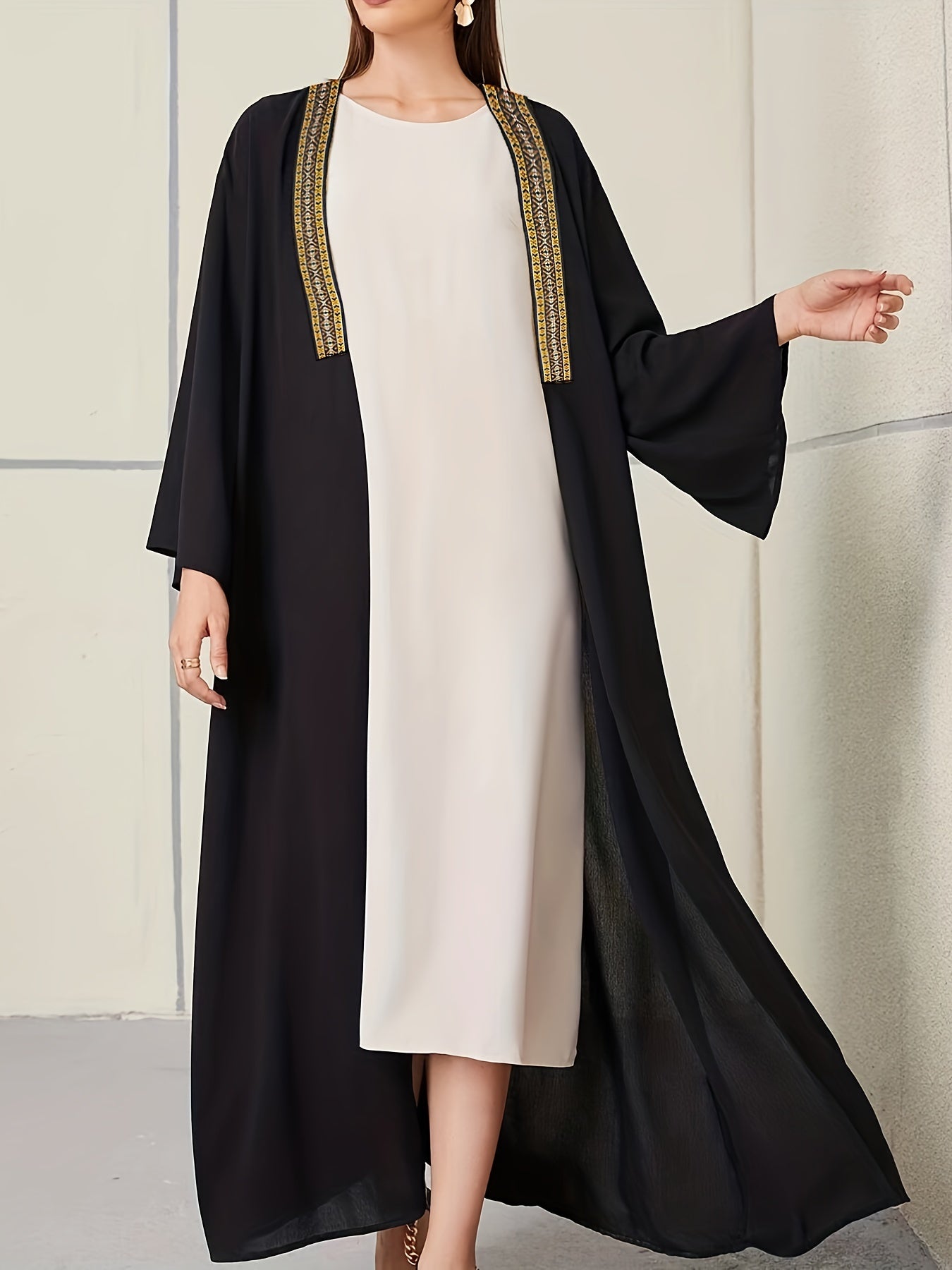 Nora - Luxe Gouden Kaftan Abaya