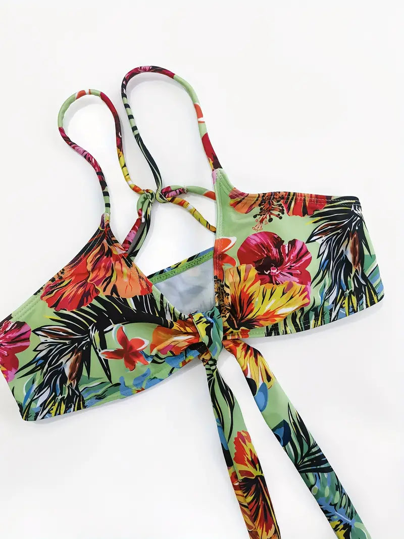 Ashley - Tropische Bikini Set met Cover-up